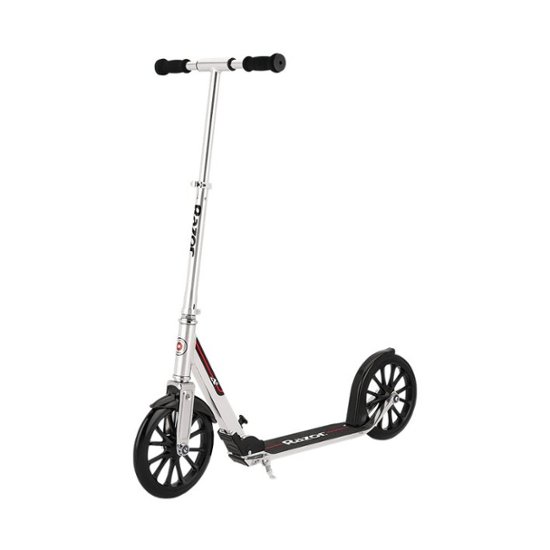 Front Zoom. Razor - A6 Kick Scooter - Silver.