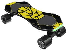 Swagtron - Swagskate Electric Skateboard w/ 6 mi Max Operating Range & 9.3 mph Max Speed - Black - Front_Zoom