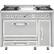Front. Viking - Tuscany 6.2 Cu. Ft. Freestanding Double Oven Dual Fuel True Convection Range - Frost White.
