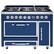 Front. Viking - Tuscany 6.2 Cu. Ft. Freestanding Double Oven Dual Fuel True Convection Range - Slate Blue.