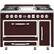 Front. Viking - Tuscany 6.2 Cu. Ft. Freestanding Double Oven Dual Fuel True Convection Range - Kalamata Red.