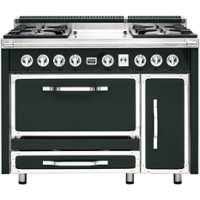 Viking - Tuscany 6.2 Cu. Ft. Freestanding Double Oven Dual Fuel True Convection Range - Blackforest Green - Front_Zoom