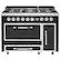 Front. Viking - Tuscany 6.2 Cu. Ft. Freestanding Double Oven Dual Fuel True Convection Range - Cast Black.