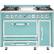 Front. Viking - Tuscany 6.2 Cu. Ft. Freestanding Double Oven Dual Fuel True Convection Range - Bywater Blue.