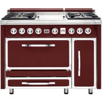 Viking - Tuscany 6.2 Cu. Ft. Freestanding Double Oven Dual Fuel True Convection Range - Reduction Red - Front_Zoom