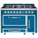 Front. Viking - Tuscany 6.2 Cu. Ft. Freestanding Double Oven Dual Fuel True Convection Range - Alluvial Blue.