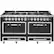 Front. Viking - Tuscany 7.6 Cu. Ft. Freestanding Dual Fuel Convection Range - Cast Black.