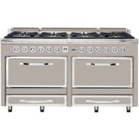 Viking - Tuscany 7.6 Cu. Ft. Freestanding Double Oven Dual Fuel True Convection Range - Pacific Gray - Front_Zoom