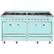 Front. Viking - Tuscany 7.6 Cu. Ft. Freestanding Dual Fuel Convection Range - Bywater Blue.
