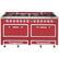 Front. Viking - Tuscany 7.6 Cu. Ft. Freestanding Dual Fuel Convection Range - San Marzano Red.