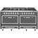 Front. Viking - Tuscany 7.6 Cu. Ft. Freestanding Dual Fuel Convection Range - Damascus Gray.