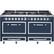 Front. Viking - Tuscany 7.6 Cu. Ft. Freestanding Dual Fuel Convection Range - Slate Blue.