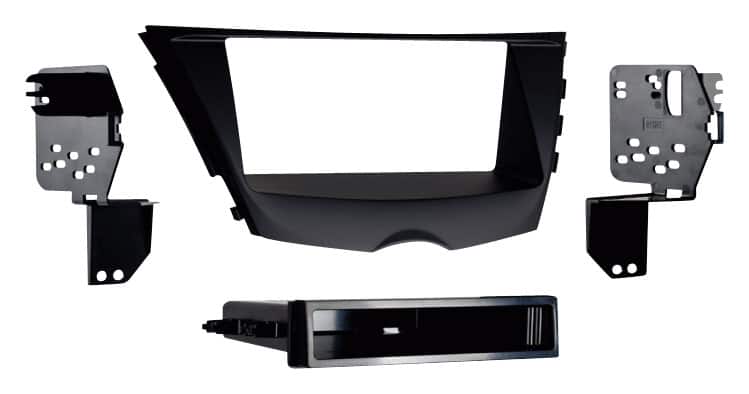 Front. Metra - Dash Kit for Select 2012-2017 Hyundai Veloster DIN DDIN - Black.