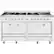 Front. Viking - Tuscany 7.6 Cu. Ft. Freestanding Dual Fuel Convection Range - Frost White.