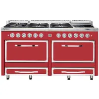 Viking - Tuscany 7.6 Cu. Ft. Freestanding Dual Fuel Convection Range - San Marzano Red - Front_Zoom