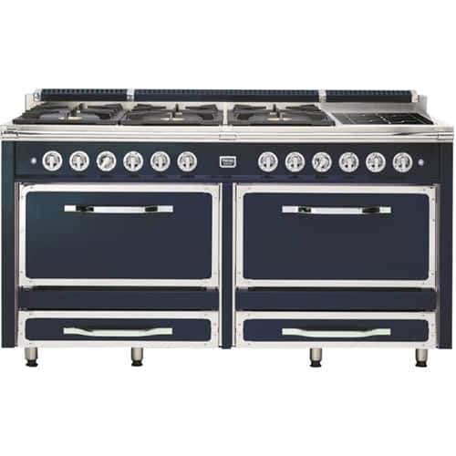 Viking - Tuscany 7.6 Cu. Ft. Freestanding Double Oven Dual Fuel True Convection Range - Cypress Green