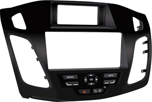 Angle. Metra - Dash Kit for Select 2012-2014 Ford Focus - Black.