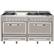 Front. Viking - Tuscany 7.6 Cu. Ft. Freestanding Dual Fuel Convection Range - Pacific Gray.