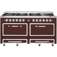 Viking - Tuscany 7.6 Cu. Ft. Freestanding Dual Fuel Convection Range - Kalamata Red - Front_Zoom