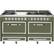 Front. Viking - Tuscany 7.6 Cu. Ft. Freestanding Dual Fuel Convection Range - Cypress Green.