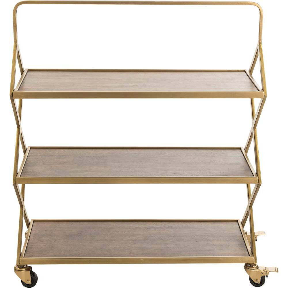 Angle View: Adore Decor - Bar Cart - Gold