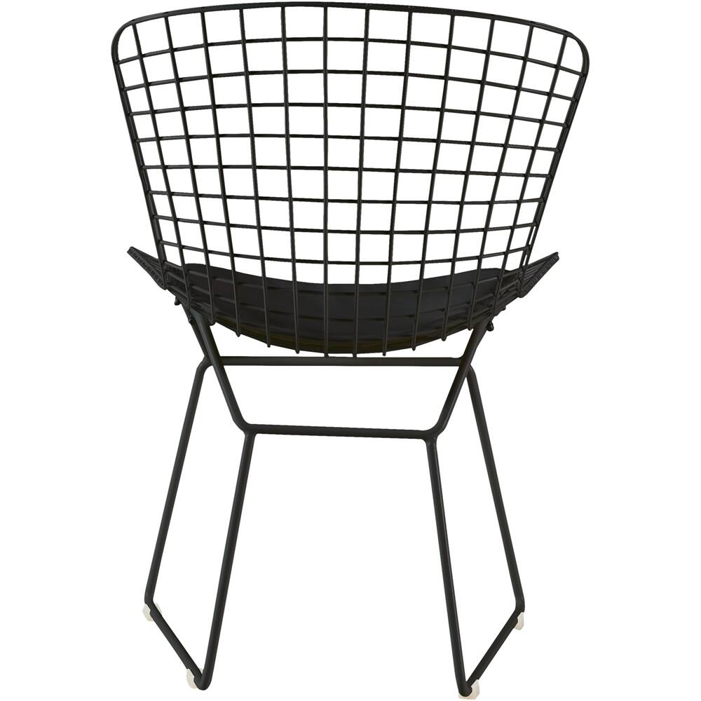 Alt View 13. Elle Decor - Holly Metal & Iron Chairs (Set of 2) - Black.