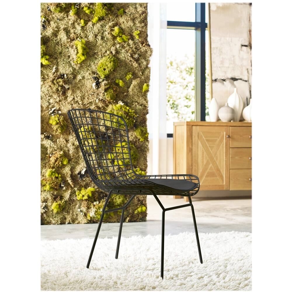 Left. Elle Decor - Holly Metal & Iron Chairs (Set of 2) - Black.