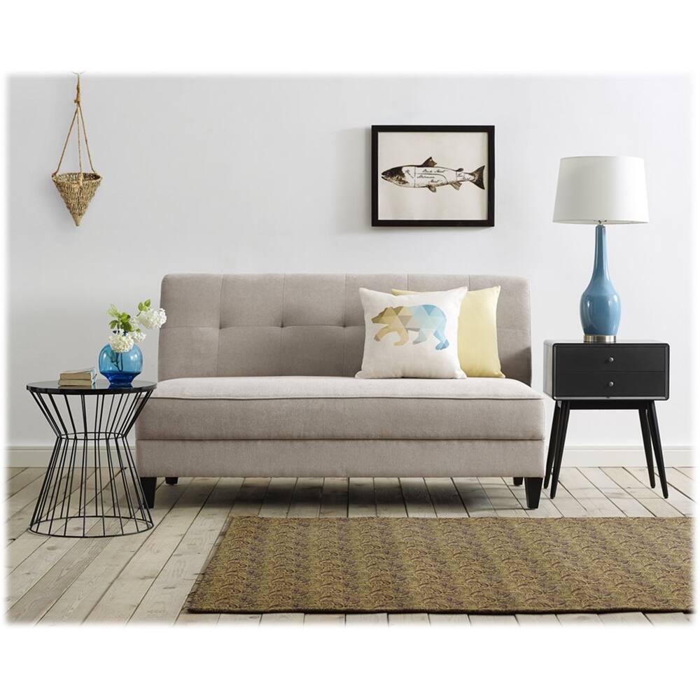 Alt View 15. Elle Decor - Lulu Round Modern Contemporary MDF Side Table - French Black.