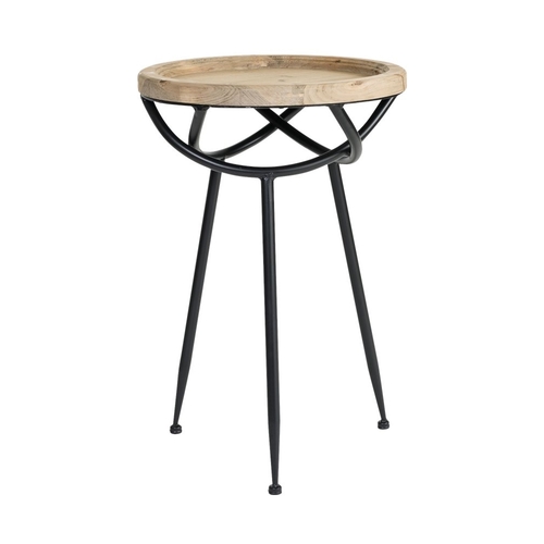 Finch - Easton Modern Rustic Manufactured Wood Side Table - Light Beige
