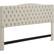 Angle. Elle Decor - Celeste Contemporary Tufted Fabric 78" King Upholstered Headboard - Beige.
