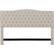 Front. Elle Decor - Celeste Contemporary Tufted Fabric 78" King Upholstered Headboard - Beige.