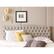 Alt View 13. Elle Decor - Celeste Contemporary Tufted Fabric 78" King Upholstered Headboard - Beige.