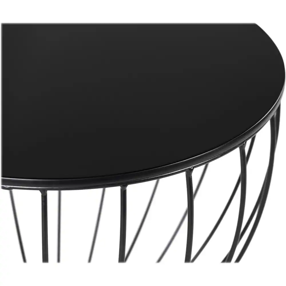 Alt View 13. Elle Decor - Cami Round MDF Side Table - Black.