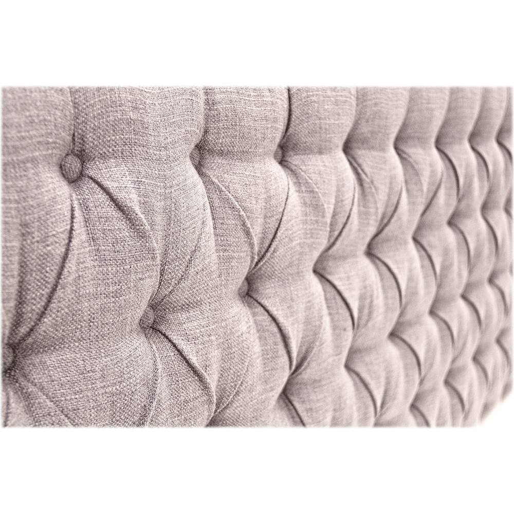 Alt View 12. Elle Decor - Celeste Contemporary Tufted Fabric 78" King Upholstered Headboard - Brown.