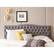 Alt View Zoom 13. Elle Decor - Celeste Contemporary Tufted Fabric 62" Queen Upholstered Headboard - Gray.