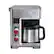 Front. Wolf Gourmet - 10-Cup Coffee Maker with Water Filtration - Stainless Steel/Red Knob.