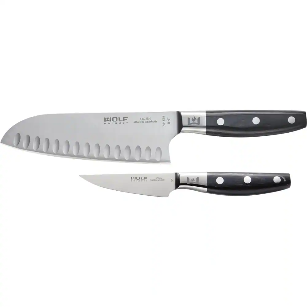 Angle. Wolf Gourmet - 2-Piece Knife Set - Stainless Steel.