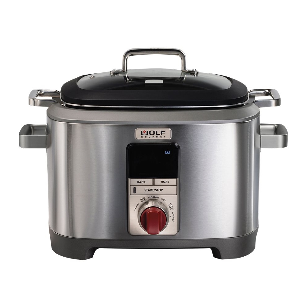 Wolf Gourmet 7qt Multi Cooker Stainless Steel/Red Knob WGSC100S - Best Buy