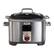 Front. Wolf Gourmet - 7qt Multi Cooker - Stainless Steel/Red Knob.