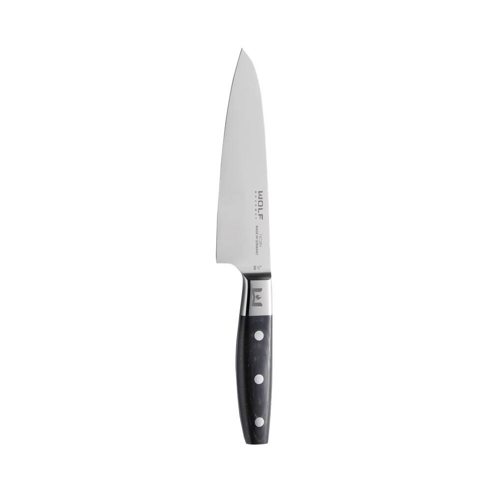 Angle View: Wolf Gourmet - Utility Knife (5.51" Blade) - Black/Silver