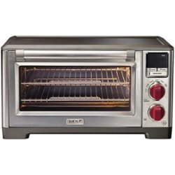 Wolf Gourmet - Toaster Oven - Stainless Steel/Red Knob - Front_Zoom