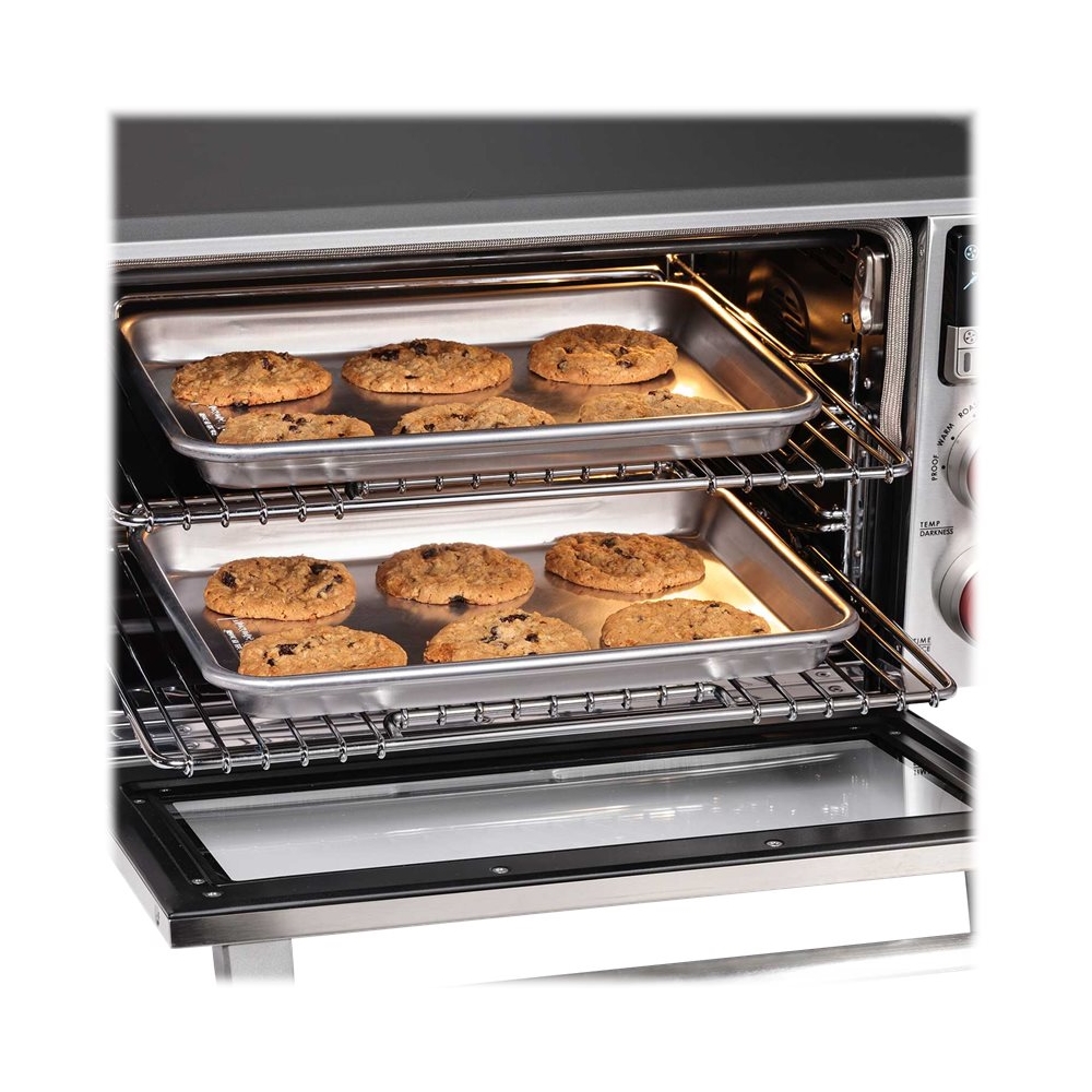 Wolf Gourmet Toaster Oven Stainless Steel/Red Knob WGCO150S - Best Buy