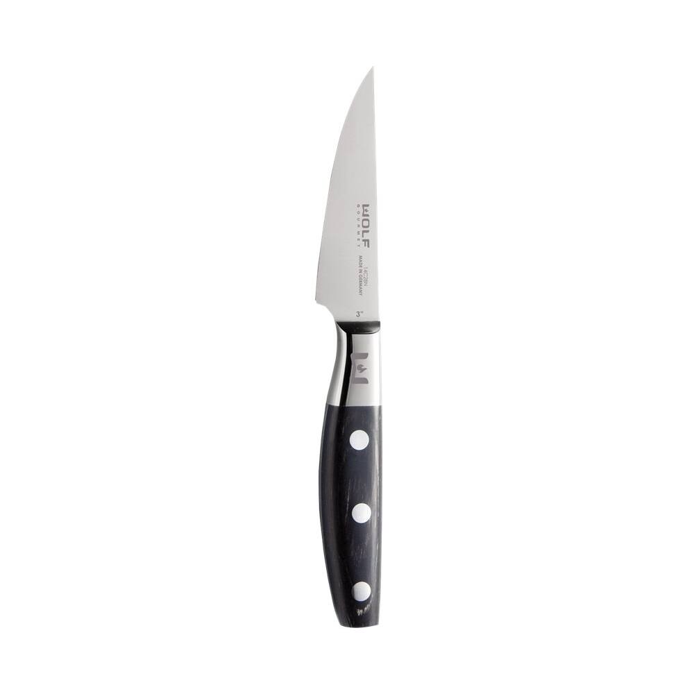 Angle View: Wolf Gourmet - Paring Knife (3" Blade) - Black/Silver