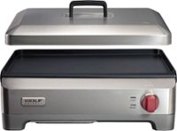 Wolf Gourmet - Precision Griddle with Lid - Stainless Steel - Front_Zoom