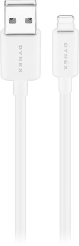 Dynex™ - 3' Lightning to USB Charge-and-Sync Cable - White
