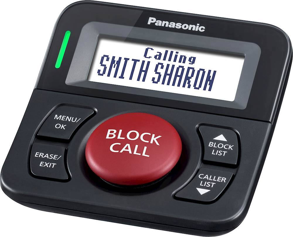 Alt View 11. Panasonic - Call Block Machine - Black.