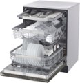 Alt View Zoom 1. LG - Top Control Dishwasher with QuadWash, TrueSteam, and 3rd Rack - Black stainless steel.