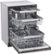 Left Zoom. LG - Top Control Dishwasher with QuadWash, TrueSteam, and 3rd Rack - Black stainless steel.