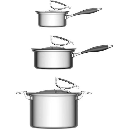 CookCraft - Candace 6-Piece Cookware Set - Stainless Steel