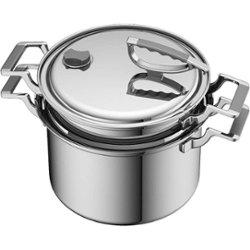 CookCraft - 8-Quart Stock Pot Strainer Set - Stainless Steel - Angle_Zoom